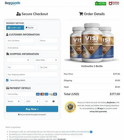 VisiSoothe Order Form